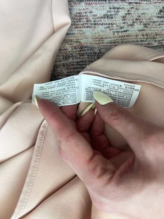 Zara Blush Pink Long-Sleeve Top with Pleated Ruffle Cuffs - Picture 6 of 6